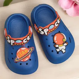 Lil Lollipop Kids Space Astronaut Applique Anti-Slip Clogs-34