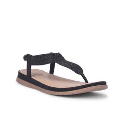 Bata Women Textured One Toe Flats-13