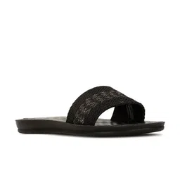 Bata Woven Design Open Toe Flats-93