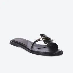 Biba Women Black Solid Open Toe Flat-picture-30