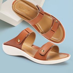 VENDOZ Open Toe Comfort Heels-47