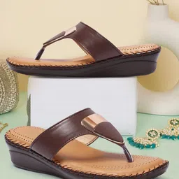 VENDOZ Textured Open Toe Flats-image-74