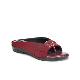 Walkfree Maroon Comfort Sandals-19