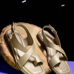 Hush Puppies Leather One Toe Flats-picture-31