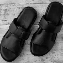 Goatter Men Textured Leather Comfort Sandals-image-33