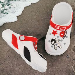 BAESD Kids Self Design Space Detail Clogs-47
