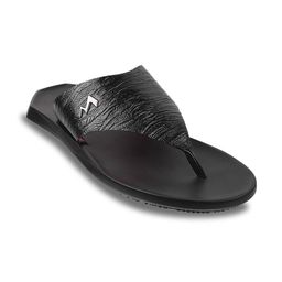 Metro Men Textured Leather Comfort Sandals-picture-34