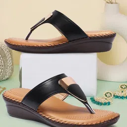 VENDOZ Textured Open Toe Flats-image-18
