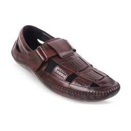 Metro Men Leather Fisherman Sandals-image-95