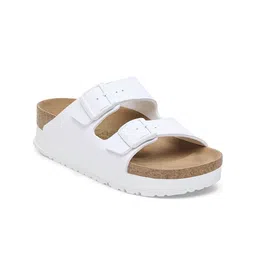Birkenstock Arizona PAP Leather Open Toe Flats With Buckle detail-9