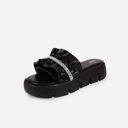 Lavie Embellished Open Toe Flatform Heels-14