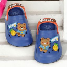 Lil Lollipop Infants Bear Applique Rubber Anti-Slip Clogs-30