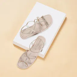 Forever Glam by Pantaloons Women Embellished Party Open Toe Flats-image-86