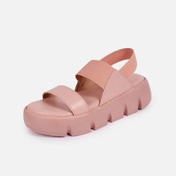 Lavie Two Strap Open Toe Flatform Heels With Backstrap-1