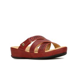 Scholl Women LUNA Textured Open Toe Flats With Laser Cuts-15