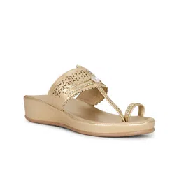 Bata Embellished Ethnic Wedge Heels-image-42