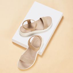 Forever Glam by Pantaloons Textured Rubber Open Toe Flats-picture-48