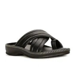 Bata Men Textured Cross Strap Comfort Sandals-image-11