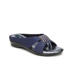 Walkfree Navy Blue Comfort Sandals-33