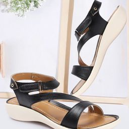 VENDOZ Textured Open Toe Sandals-picture-11