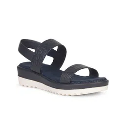 Bata Women Textured Open Toe Flats-17