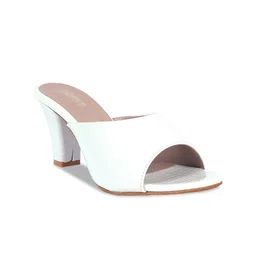 FABBHUE Textured Peep Toe Block Heels-18