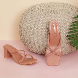 FABBHUE Knotted Strap Block Heels-49
