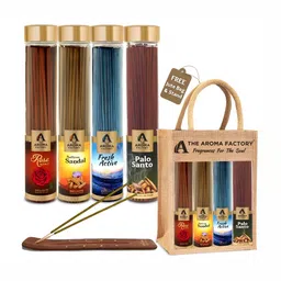 The Aroma Factory Brown 4 Pieces Wooden Incense Sticks-image-42