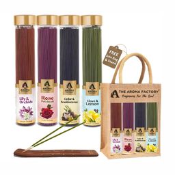 The Aroma Factory 4-pcs Red & Green Zero Charcoal Natural Dhoopbatti-9