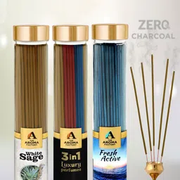 The Aroma Factory 3Pcs Blue & Brown Wooden Agarbatti-image-74