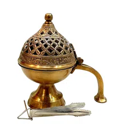 DSH Crafting Your Curiosity Metallic toned Textured Brass Doop Dani with Handle-18