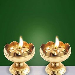 Fashion Bizz Set Of 2 Brass Diyas-19