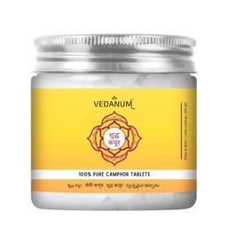 VEDANUM Yellow Camphor Tablets Jar 100 gm-image-79