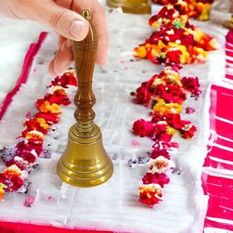 Extreme Karigari Textured Brass Pooja Bell-image-85