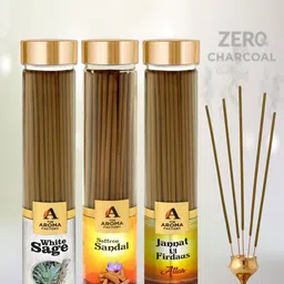 The Aroma Factory Brown 3 Pieces Wooden Fragrance Incense Sticks-image-3