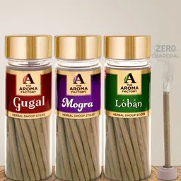 The Aroma Factory Brown 3 Pieces Herbal Dhoop Sticks-58