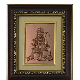 Pray Everyday Black & Gold-Toned Bronze Hanuman Ji Rectangle Wall Photo Frame-image-21