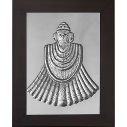 Pray Everyday Silver-Plated & Grey Khatu Shyam Ji Table Photo Frames-image-11