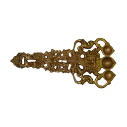 Aakrati Gold Toned Textured Brass Hawan Spoon-picture-12