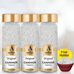 The Aroma Factory 3-Pcs White Original Pooja Camphor Tablets-16