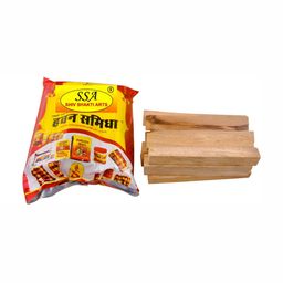 Shivshakti Arts Brown Pure Mango Wood Hawan Samidha 4 kg-picture-34