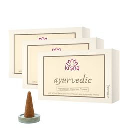 VEDANUM Brown Charcoal Free Ayurvedic Dhoop Cones-57