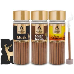The Aroma Factory Brown 3 Pieces Wooden Incense Stick-image-79