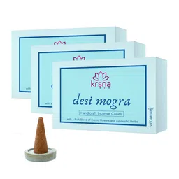 VEDANUM Blue Desi Mogra Dhoop Cones-image-73
