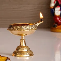 eCraftIndia Designer Brass Diya-46