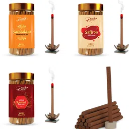 THE RUPAWAT Perfumery House 3-pcs Brown Sandalam Saffron & Kesar Kasturi Incense Sticks-image-79