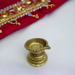 Aakrati Yellow Lotus Shape Large Diya-image-15