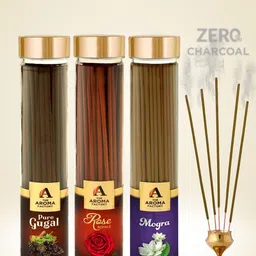 The Aroma Factory Olive Green & Maroon 3 Pieces Wooden Fragrance Incense Sticks-image-43