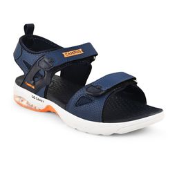 Campus Men Navy Blue Textured Velcro Sports Sandal-image-43