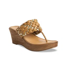 ERIDANI Beige Wedge Sandals-picture-36